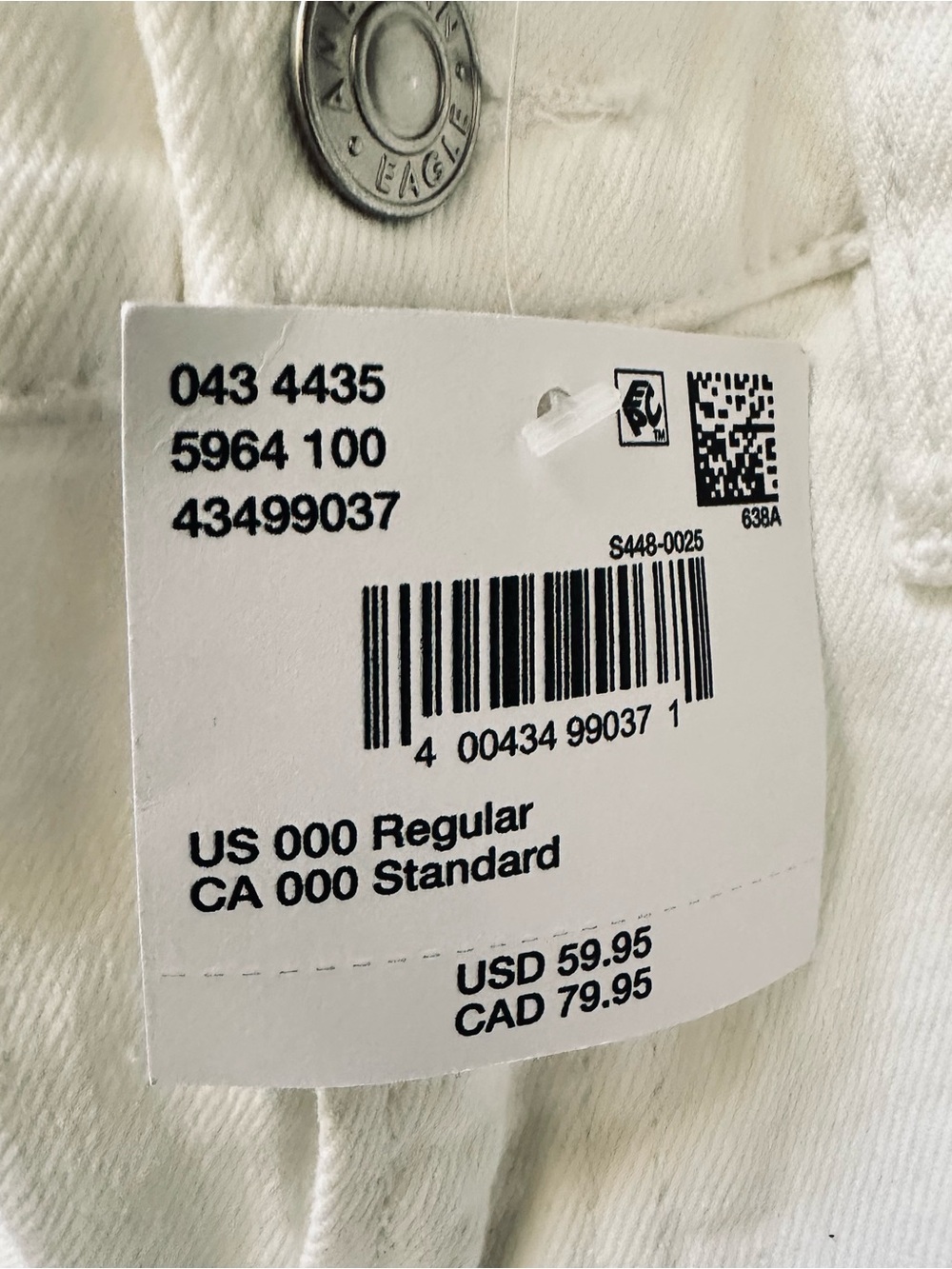 american eagle Stretch High-Waisted Stovepipe Jean size 000 - Picture 14 of 15